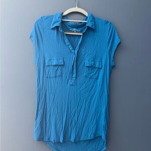 New York & Company Teal Button Down Shirt